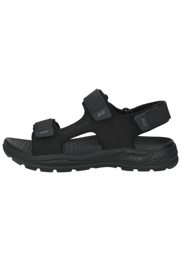 Skechers Sandalen Leder Schwarz - surf4shoes