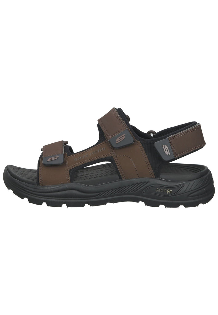 Skechers Sandalen Leder Braun - surf4shoes