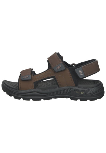 Skechers Sandalen Leder Braun - surf4shoes