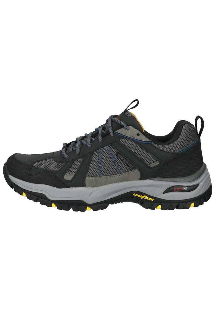 Skechers Wanderschuhe Leder Schwarz - surf4shoes