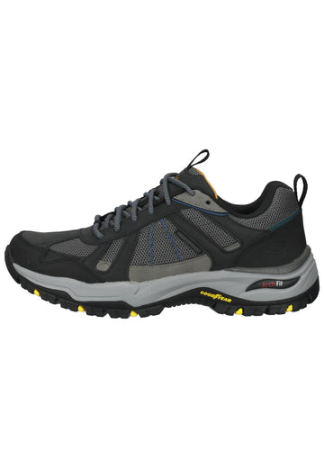 Skechers Wanderschuhe Leder Schwarz - surf4shoes