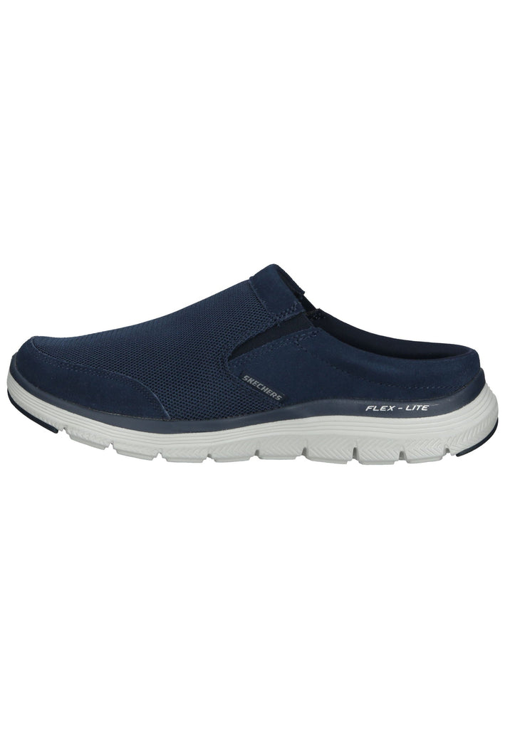 Skechers Pantoletten Leder Blau - surf4shoes