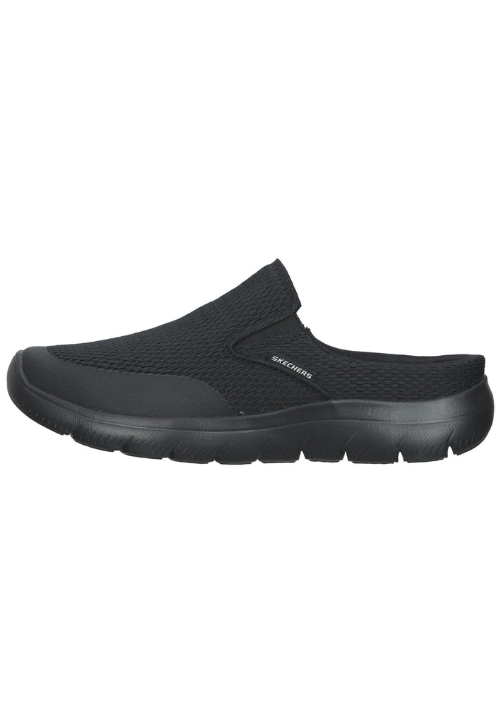 Skechers Pantoletten Textil Schwarz - surf4shoes