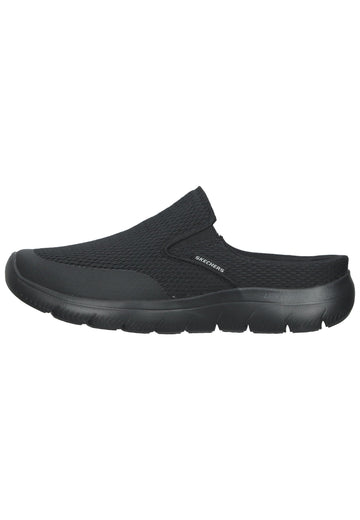 Skechers Pantoletten Textil Schwarz - surf4shoes