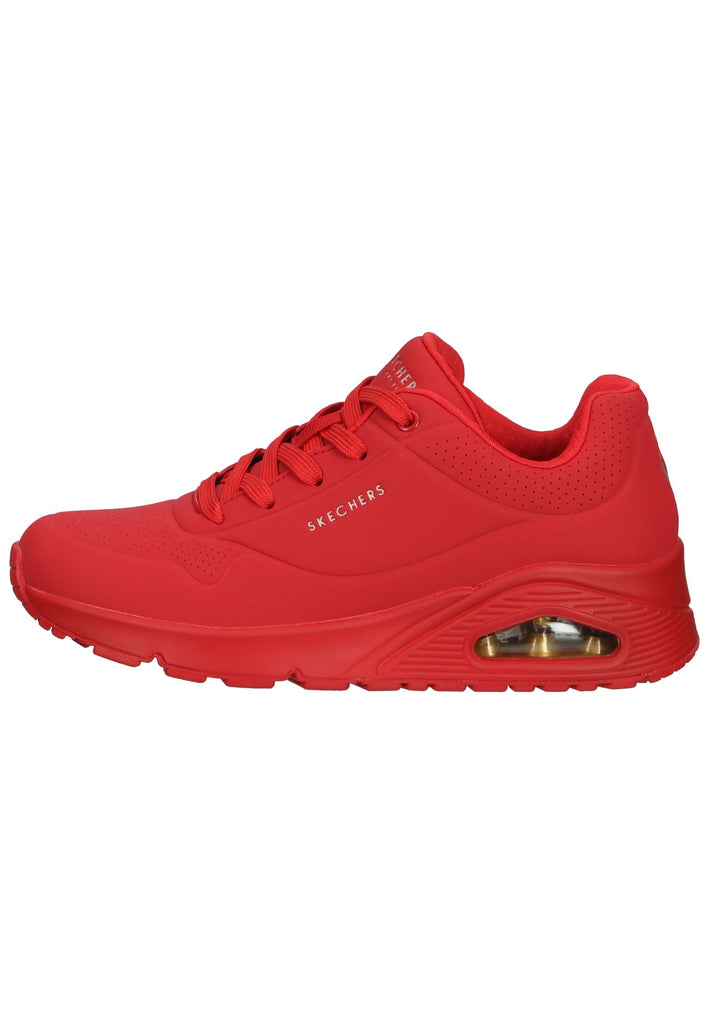 Skechers Sneaker Lederimitat Rot - surf4shoes
