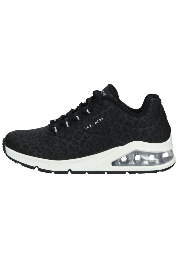 Skechers Sneaker Lederimitat Schwarz - surf4shoes