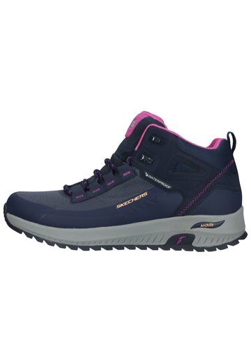Skechers Wanderschuhe Leder Blau/Rot - surf4shoes