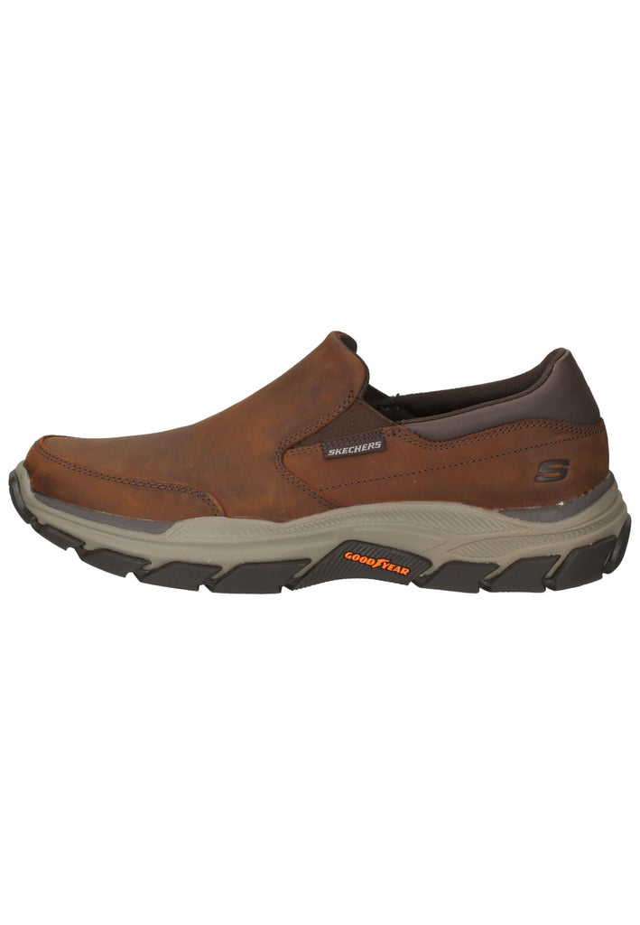 Skechers Slipper Leder Braun - surf4shoes