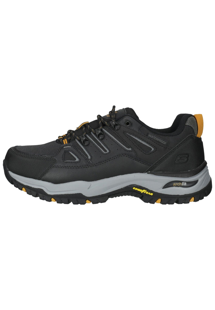 Skechers Wanderschuhe Leder/Synthetik Schwarz - surf4shoes