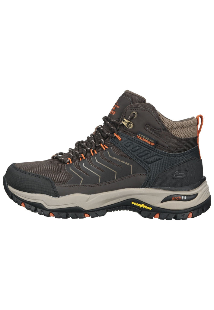 Skechers Wanderschuhe Leder Braun - surf4shoes