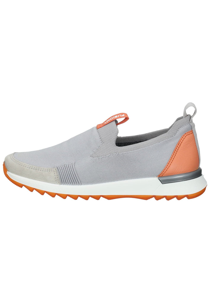 ara Slipper Veloursleder Grau/Orange - surf4shoes