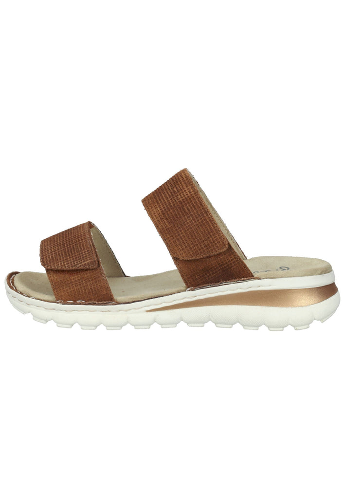 ara Pantoletten Veloursleder Cognac - surf4shoes