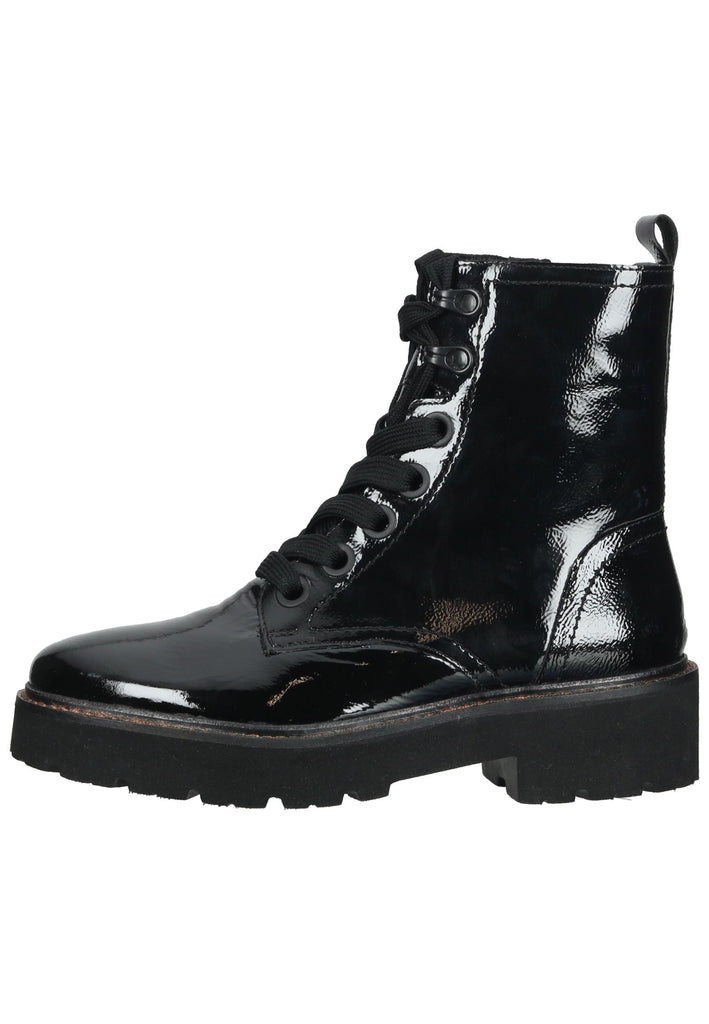 ara Stiefelette Leder Schwarz Lack - surf4shoes