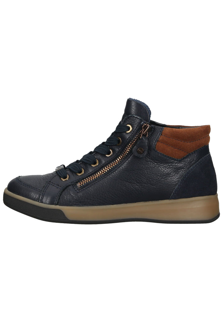 ara Sneaker Leder Blau/Braun - surf4shoes
