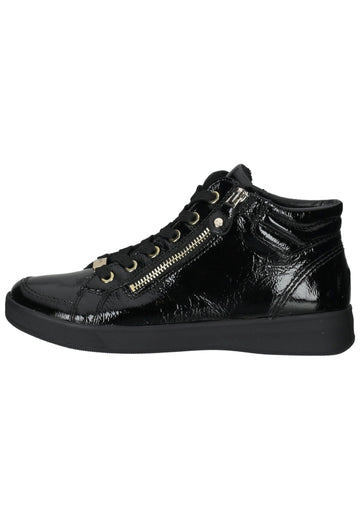 ara Sneaker Leder Schwarz Lack - surf4shoes