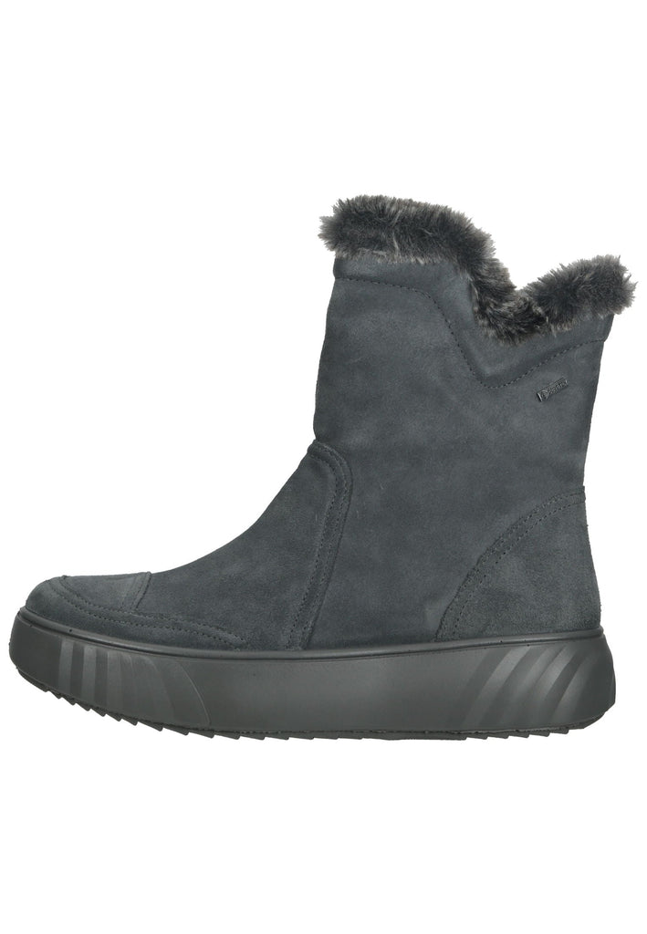 ara Stiefelette Veloursleder Graphit Warmfutter - surf4shoes