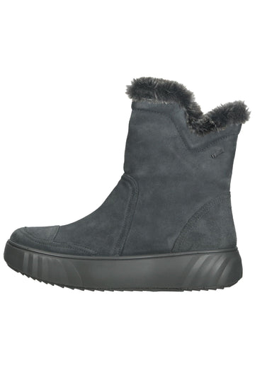 ara Stiefelette Veloursleder Graphit Warmfutter - surf4shoes