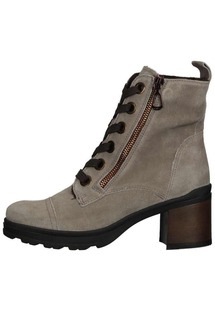 ara Stiefelette Veloursleder Dunkelbeige Warmfutter - surf4shoes