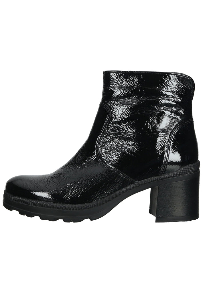 ara Stiefelette Leder Schwarz Lack - surf4shoes