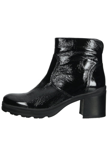 ara Stiefelette Leder Schwarz Lack - surf4shoes