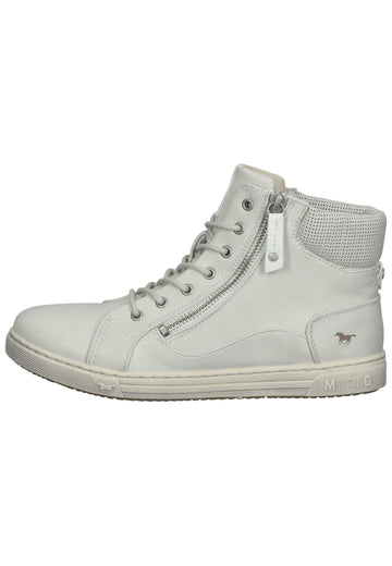 Mustang Sneaker Lederimitat Weiß - surf4shoes