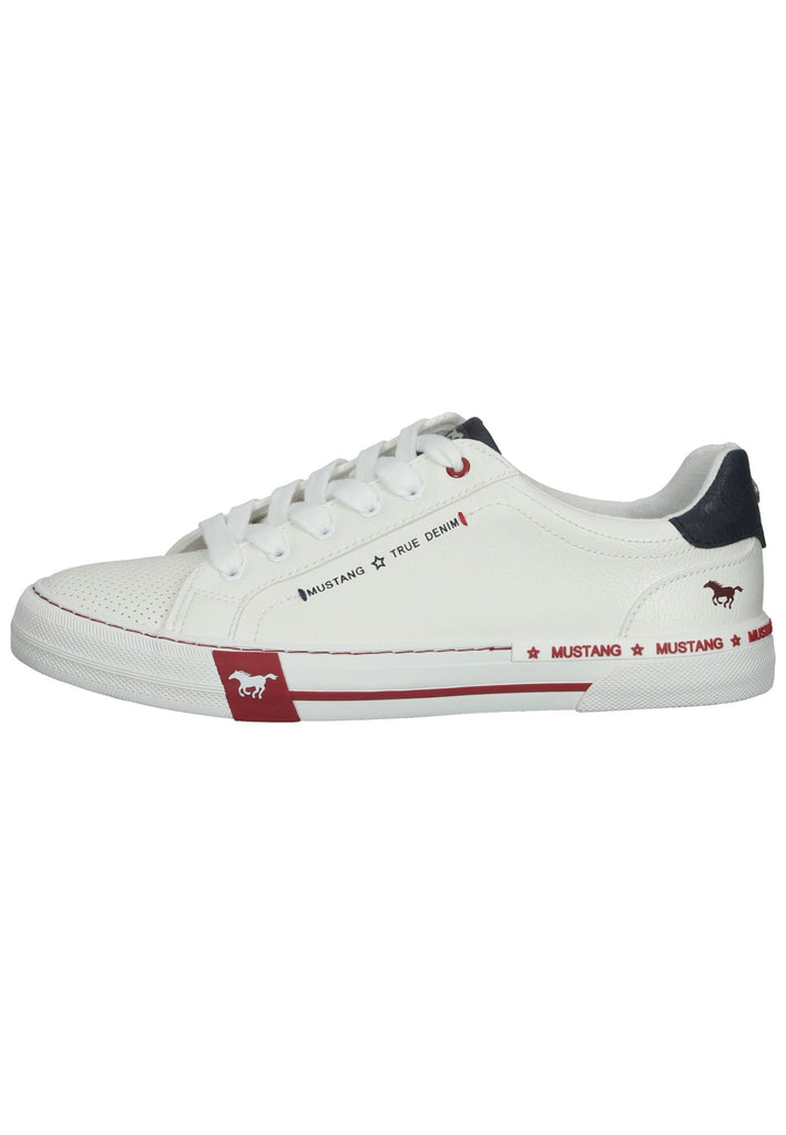 Mustang Sneaker Lederimitat Weiß - surf4shoes