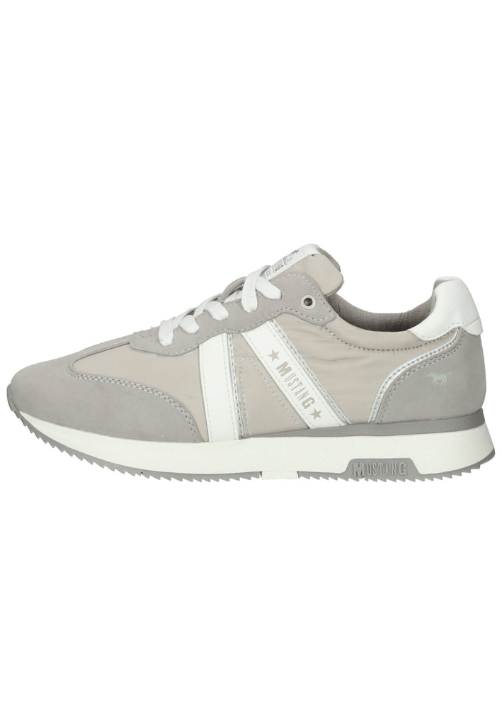 Mustang Sneaker Lederimitat/Textil Hellgrau - surf4shoes