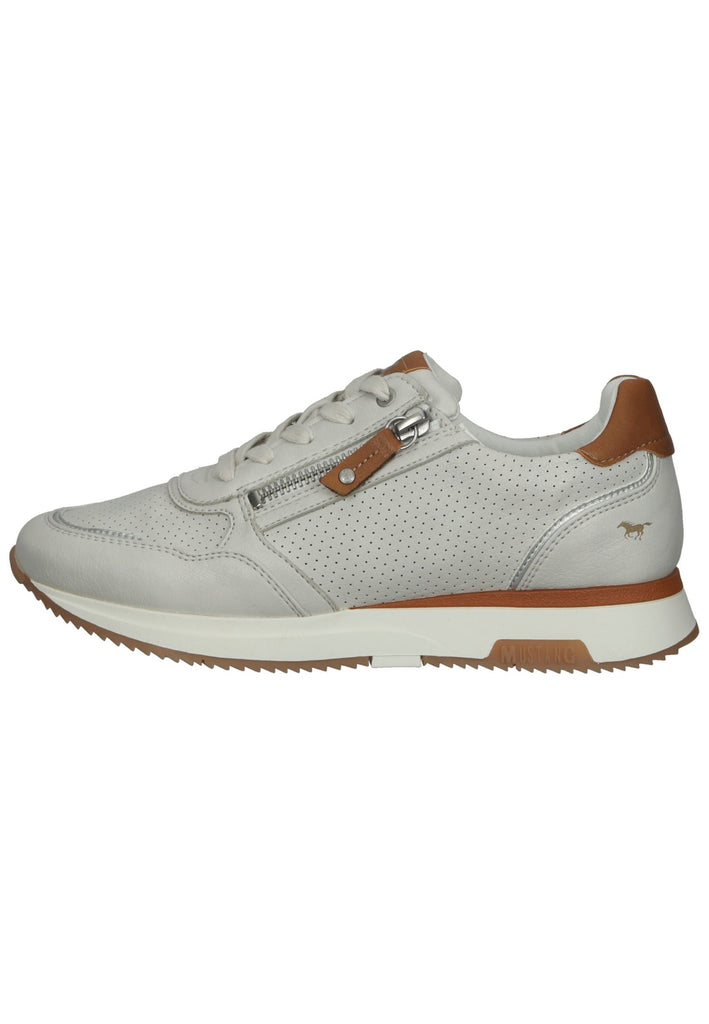 Mustang Sneaker Lederimitat Weiß - surf4shoes
