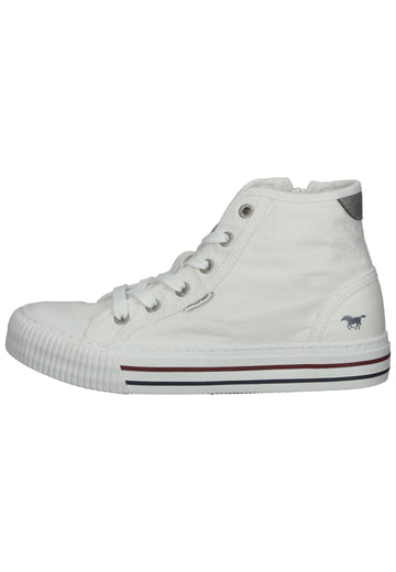 Mustang Sneaker Textil Weiß - surf4shoes