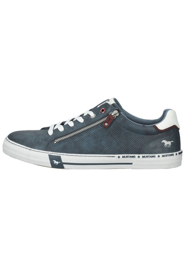 Mustang Sneaker Lederimitat Blau - surf4shoes