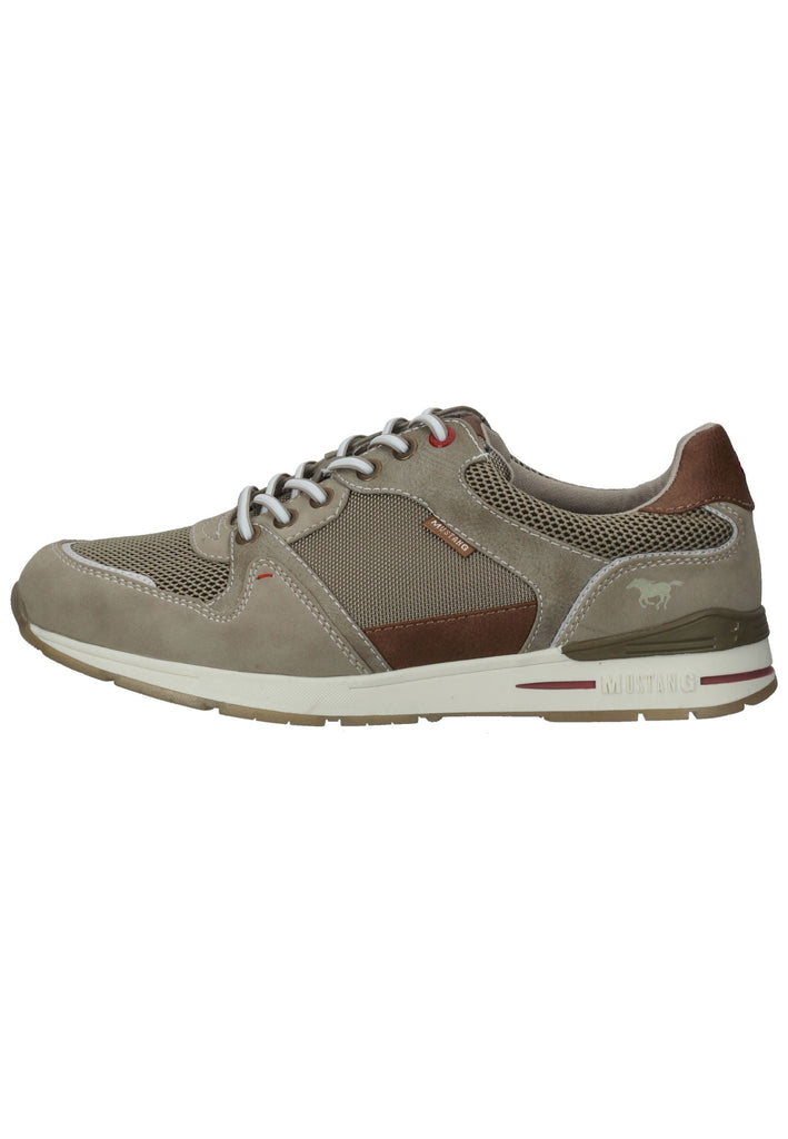 Mustang Sneaker Lederimitat/Mesh Beige - surf4shoes
