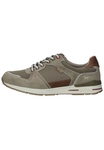 Mustang Sneaker Lederimitat/Mesh Beige - surf4shoes