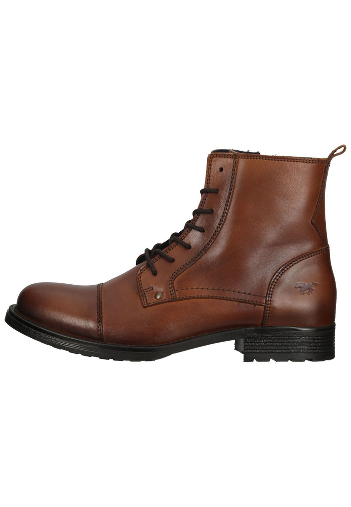 Mustang Stiefelette Leder Cognac - surf4shoes