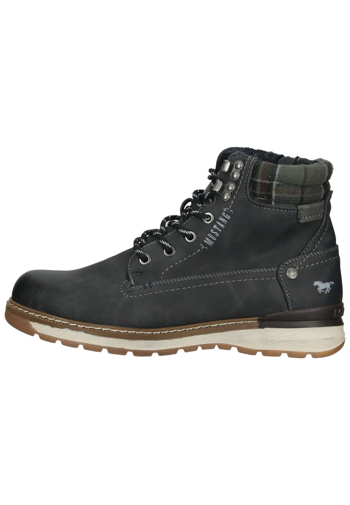 Mustang Stiefelette Lederimitat/Textil Dunkelgrau Warmfutter - surf4shoes