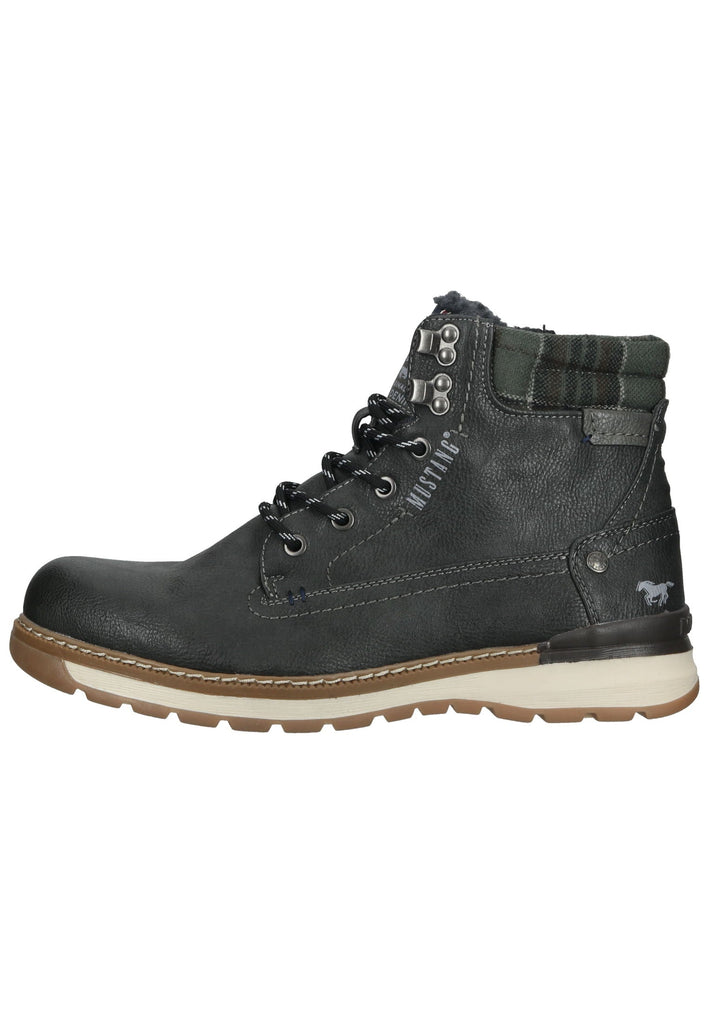 Mustang Stiefelette Lederimitat/Textil Graphit Warmfutter - surf4shoes