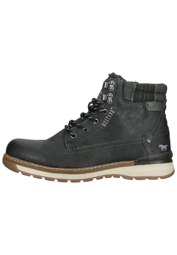 Mustang Stiefelette Lederimitat/Textil Graphit Warmfutter - surf4shoes