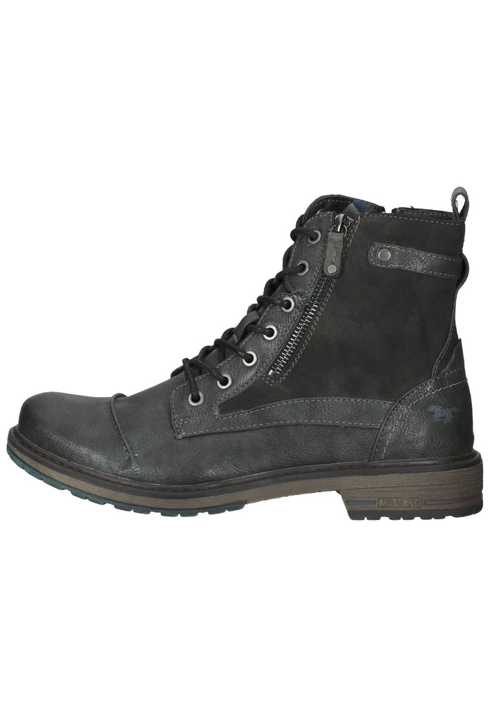Mustang Stiefelette Lederimitat Graphit Warmfutter - surf4shoes