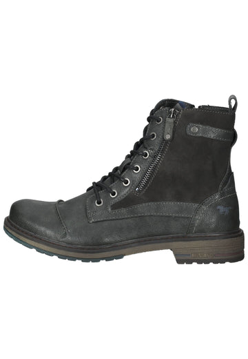 Mustang Stiefelette Lederimitat Graphit Warmfutter - surf4shoes
