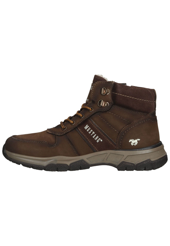 Mustang Stiefelette Leder Braun Warmfutter - surf4shoes