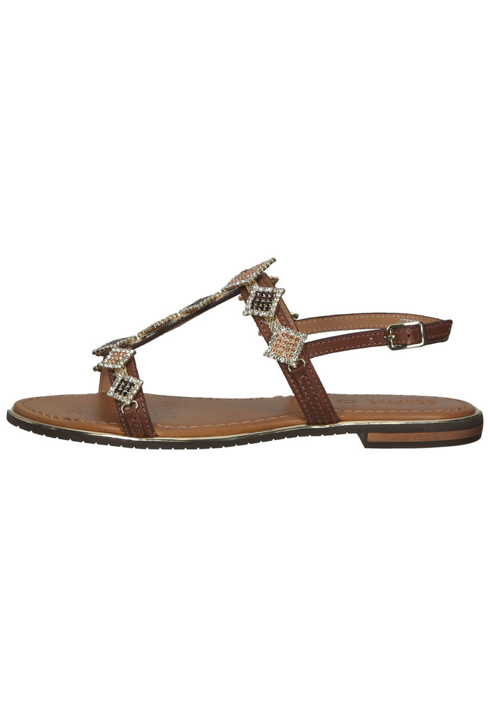 Geox Sandalen Leder Camel - surf4shoes