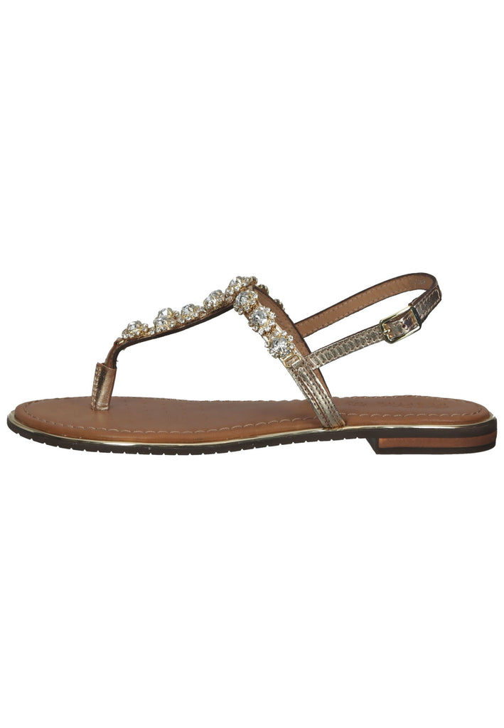 Geox Sandalen Leder Hellgold - surf4shoes