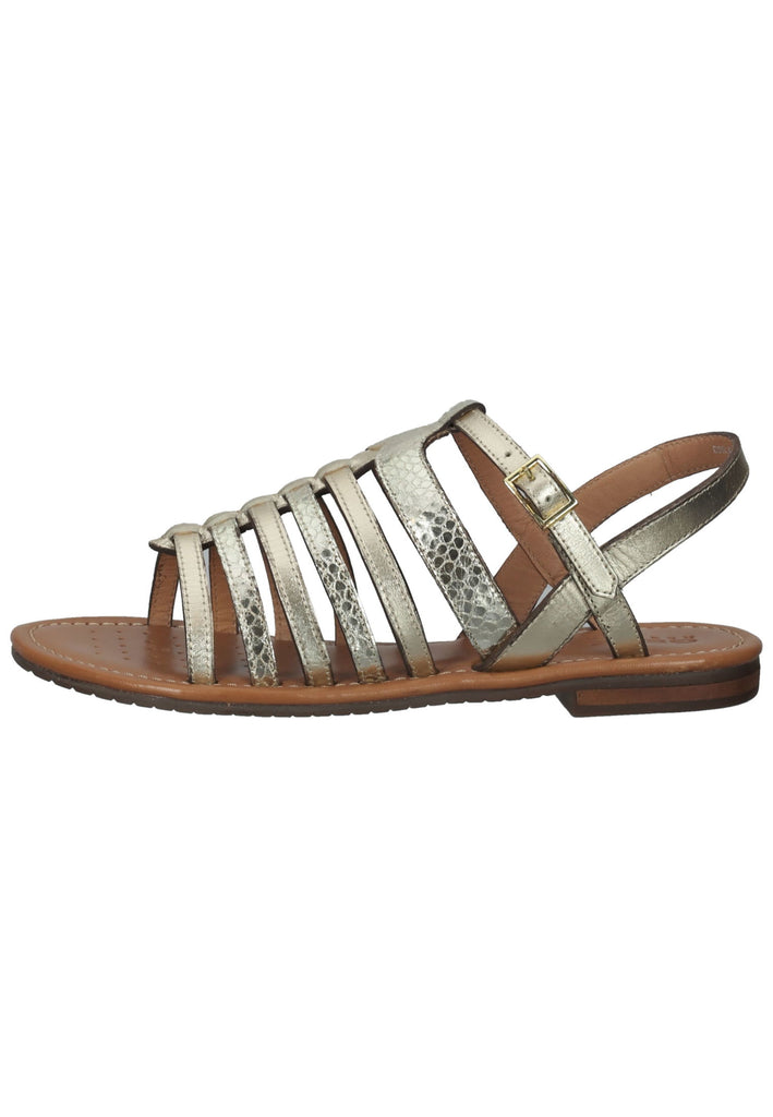 Geox Sandalen Leder Hellgold - surf4shoes
