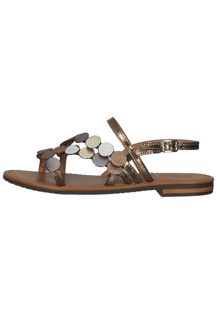 Geox Sandalen Leder Bronze - surf4shoes