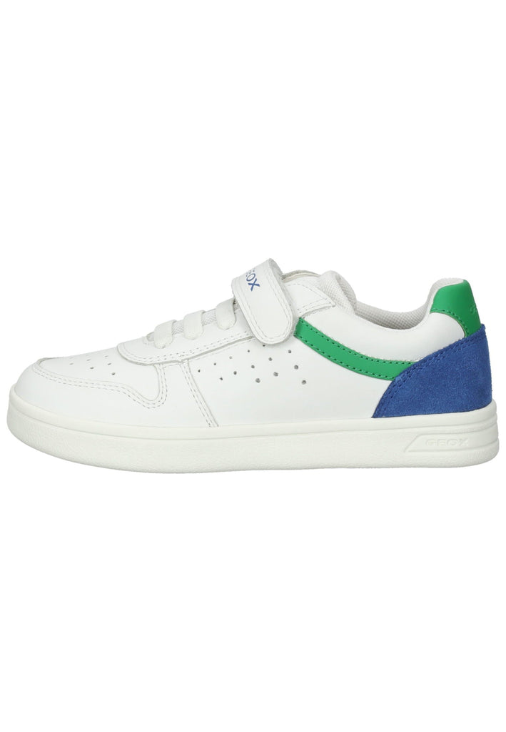 Geox Sneaker Leder/Textil Weiß/Grün - surf4shoes