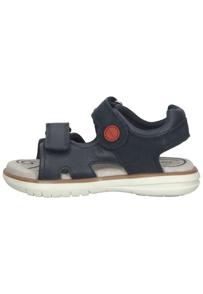 Geox Sandalen Leder Navy/Rot - surf4shoes