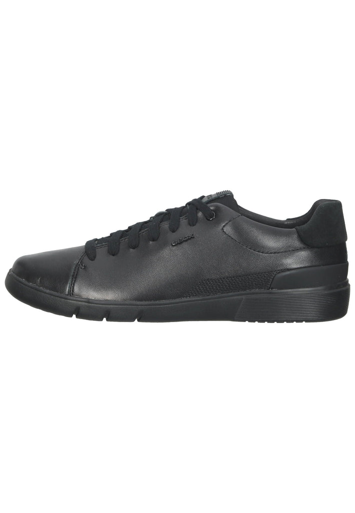 Geox Sneaker Leder/Textil Schwarz/Schwarz - surf4shoes