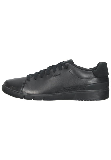 Geox Sneaker Leder/Textil Schwarz/Schwarz - surf4shoes
