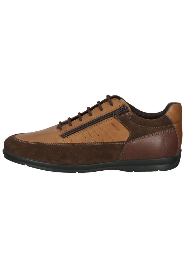 Geox Sneaker Leder/Synthetik Hellbraun - surf4shoes