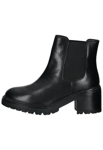 Geox Stiefelette Leder/Textil Schwarz Warmfutter - surf4shoes