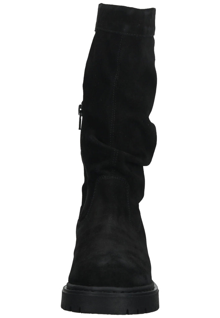 Geox Stiefelette Veloursleder Schwarz - surf4shoes